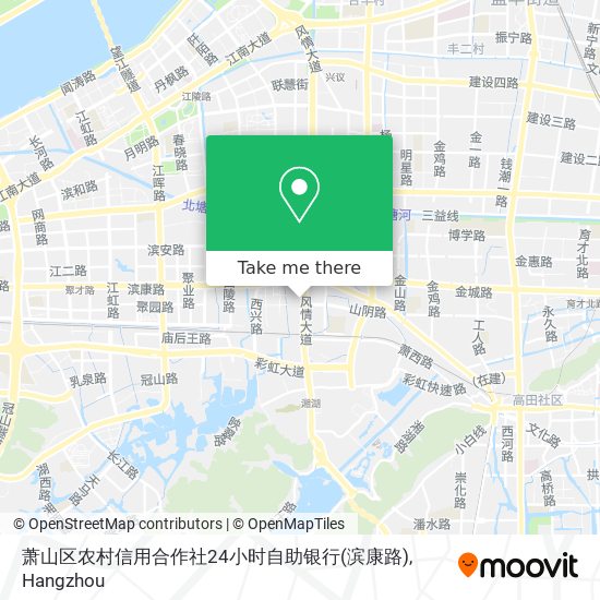 萧山区农村信用合作社24小时自助银行(滨康路) map