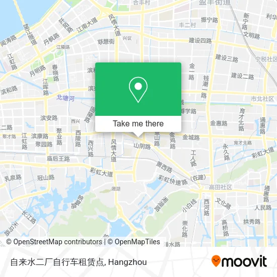 自来水二厂自行车租赁点 map