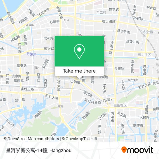 星河景庭公寓-14幢 map