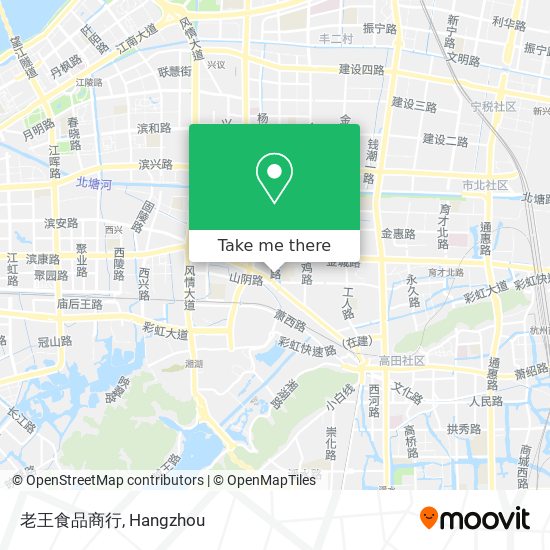老王食品商行 map