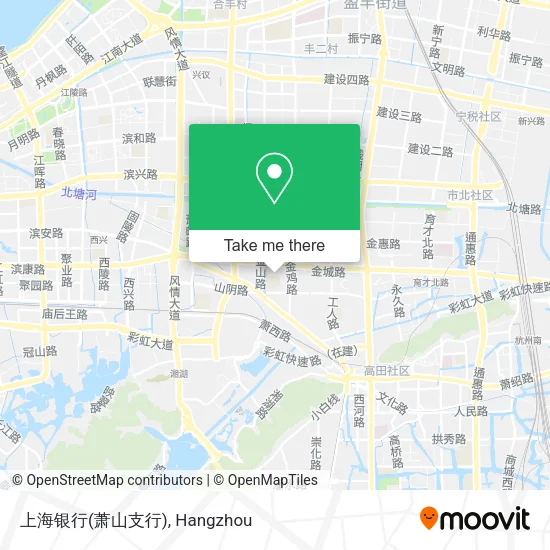 上海银行(萧山支行) map