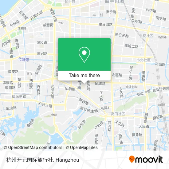杭州开元国际旅行社 map