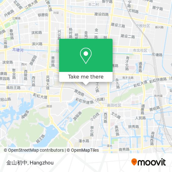 金山初中 map