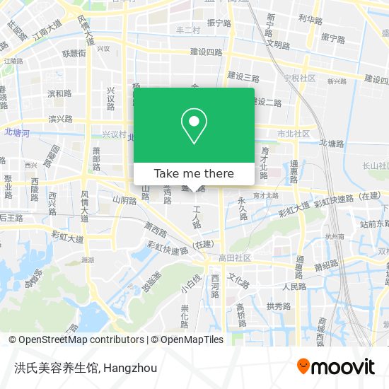 洪氏美容养生馆 map