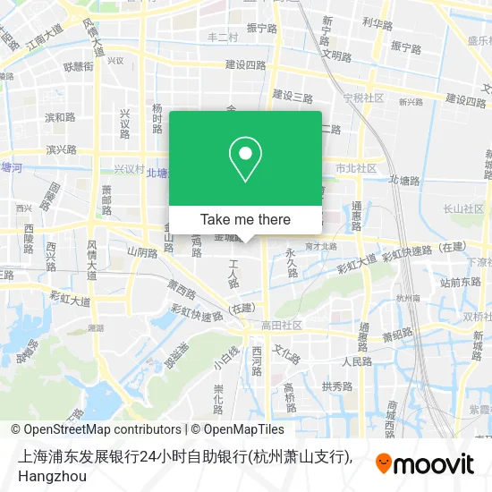 上海浦东发展银行24小时自助银行(杭州萧山支行) map
