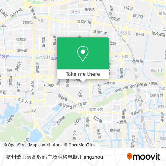杭州萧山颐高数码广场明格电脑 map
