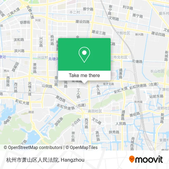 杭州市萧山区人民法院 map