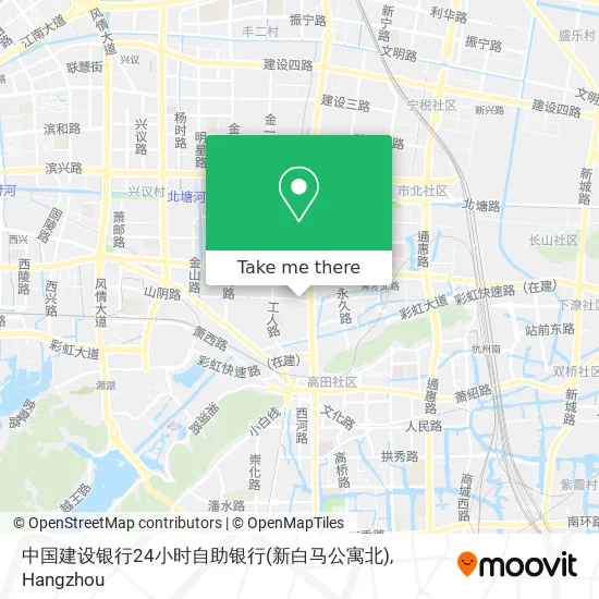 中国建设银行24小时自助银行(新白马公寓北) map