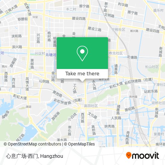 心意广场-西门 map