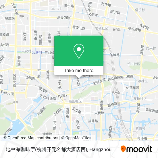 地中海咖啡厅(杭州开元名都大酒店西) map