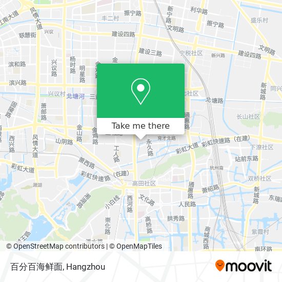 百分百海鲜面 map