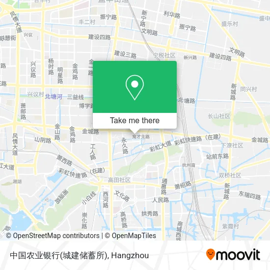 中国农业银行(城建储蓄所) map