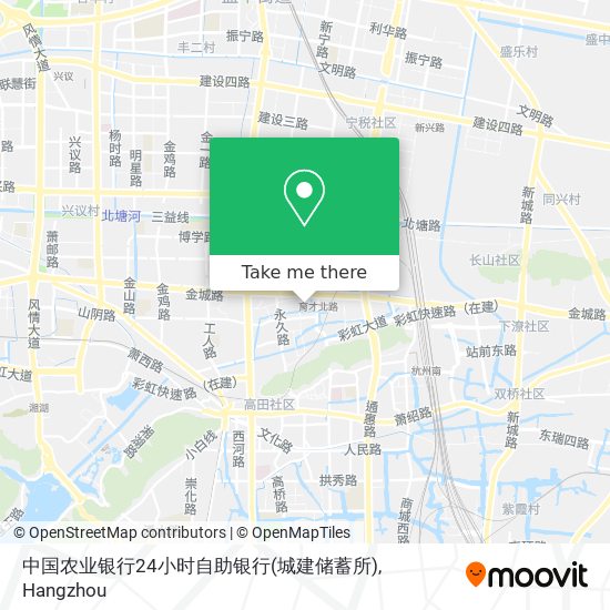 中国农业银行24小时自助银行(城建储蓄所) map