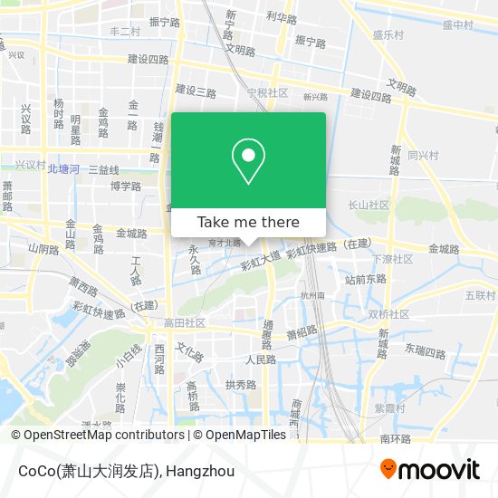 CoCo(萧山大润发店) map