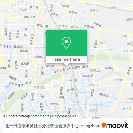 北干街道墩里吴社区分社管理会服务中心 map