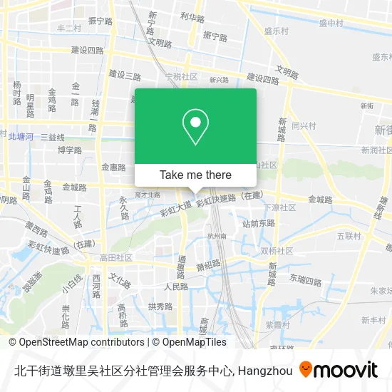 北干街道墩里吴社区分社管理会服务中心 map