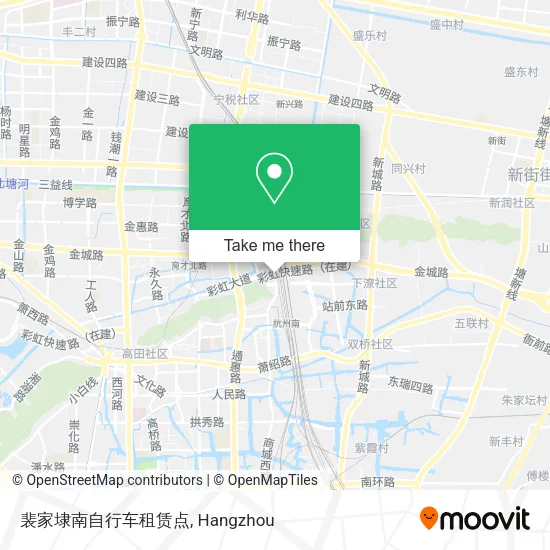 裴家埭南自行车租赁点 map