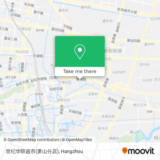 世纪华联超市(萧山分店) map