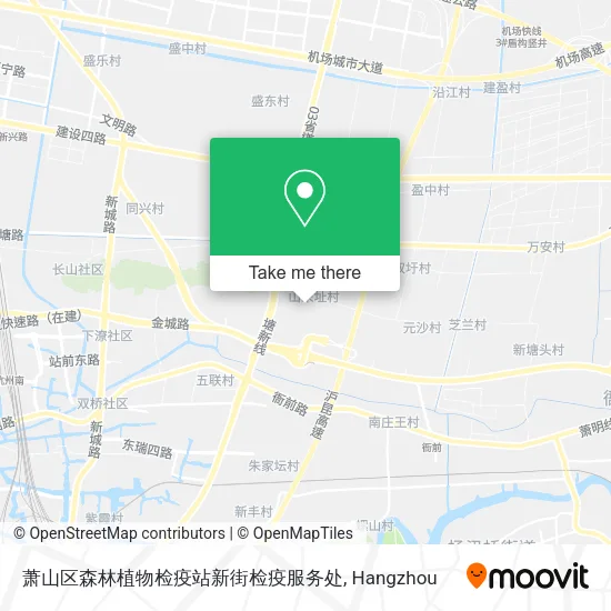 萧山区森林植物检疫站新街检疫服务处 map