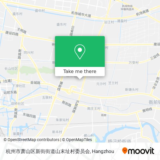 杭州市萧山区新街街道山末址村委员会 map