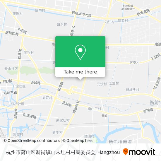 杭州市萧山区新街镇山末址村村民委员会 map