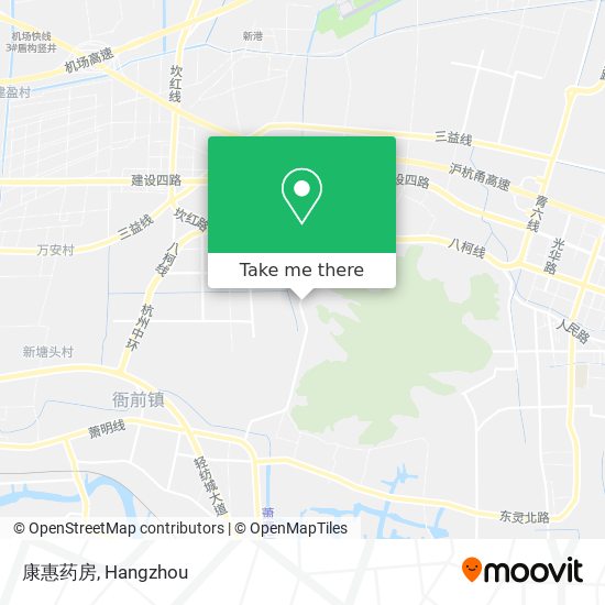 康惠药房 map
