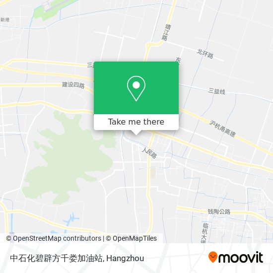 中石化碧辟方千娄加油站 map