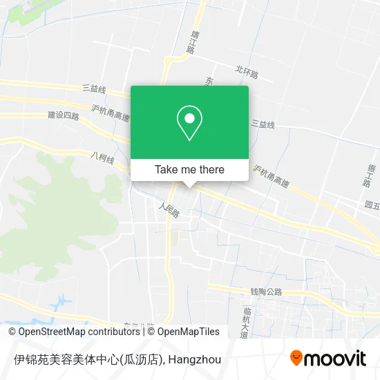 伊锦苑美容美体中心(瓜沥店) map