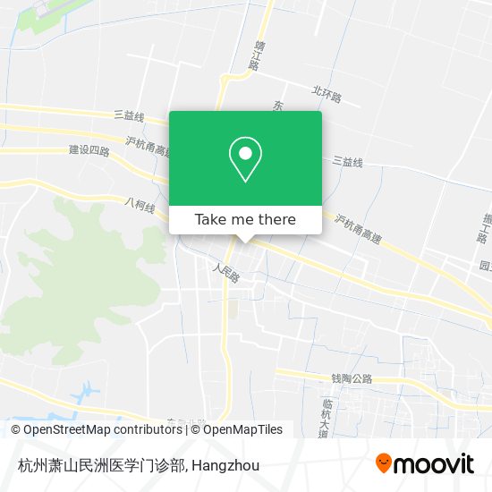 杭州萧山民洲医学门诊部 map