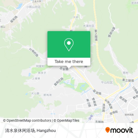 清水泉休闲浴场 map
