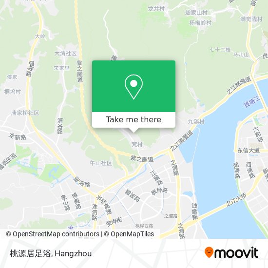 桃源居足浴 map