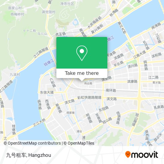九号租车 map