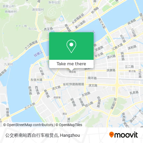 公交桥南站西自行车租赁点 map
