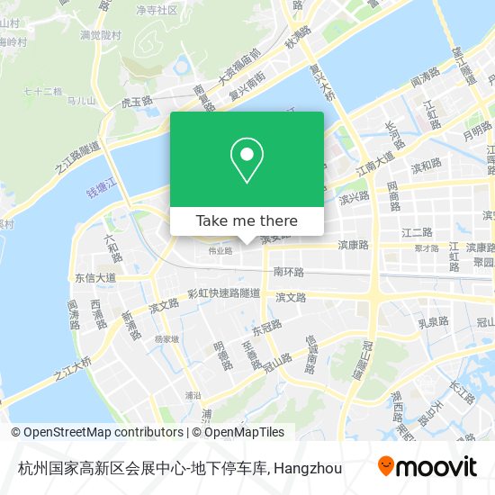 杭州国家高新区会展中心-地下停车库 map