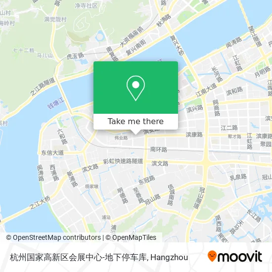 杭州国家高新区会展中心-地下停车库 map