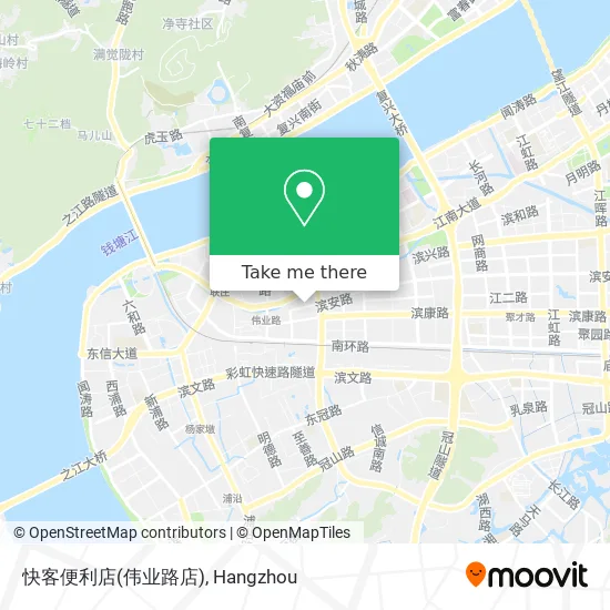 快客便利店(伟业路店) map