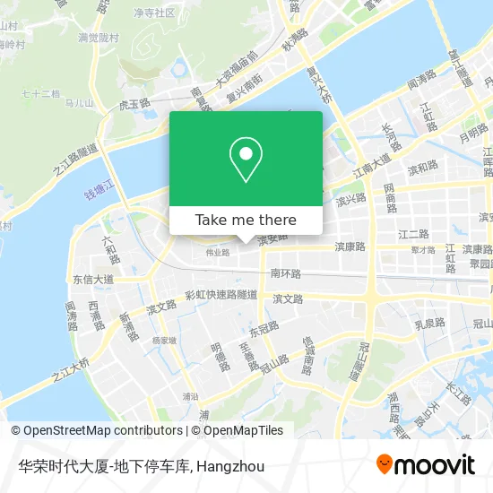 华荣时代大厦-地下停车库 map