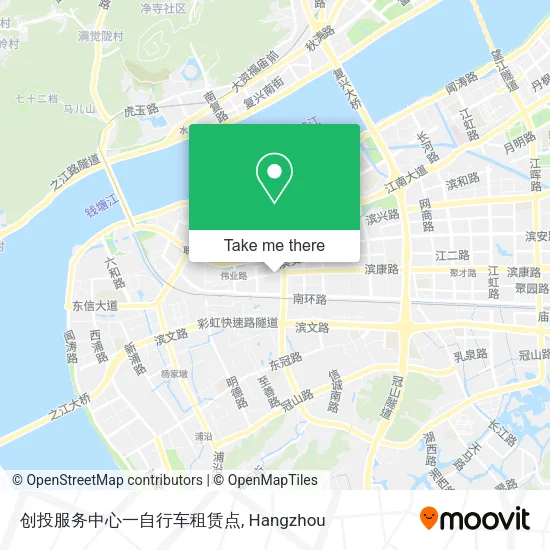 创投服务中心一自行车租赁点 map