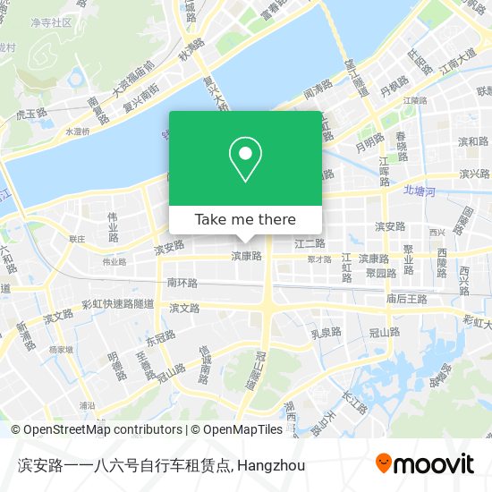滨安路一一八六号自行车租赁点 map
