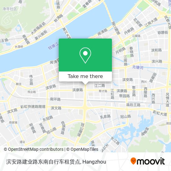 滨安路建业路东南自行车租赁点 map