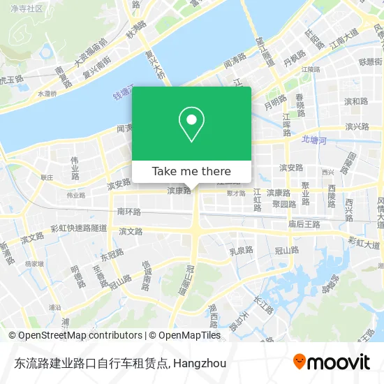 东流路建业路口自行车租赁点 map