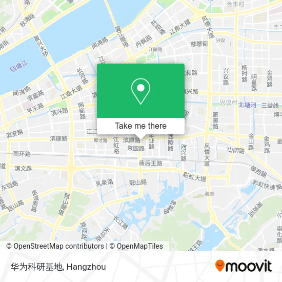 华为科研基地 map