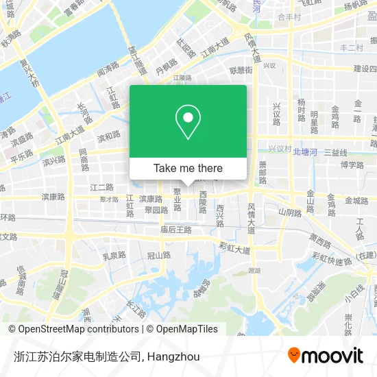 浙江苏泊尔家电制造公司 map