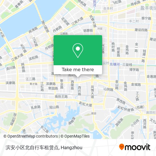 滨安小区北自行车租赁点 map