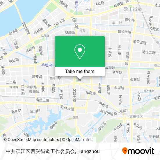 中共滨江区西兴街道工作委员会 map