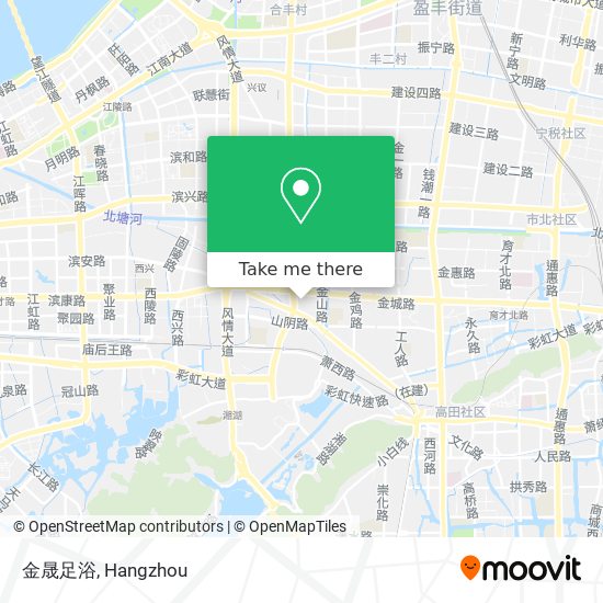 金晟足浴 map