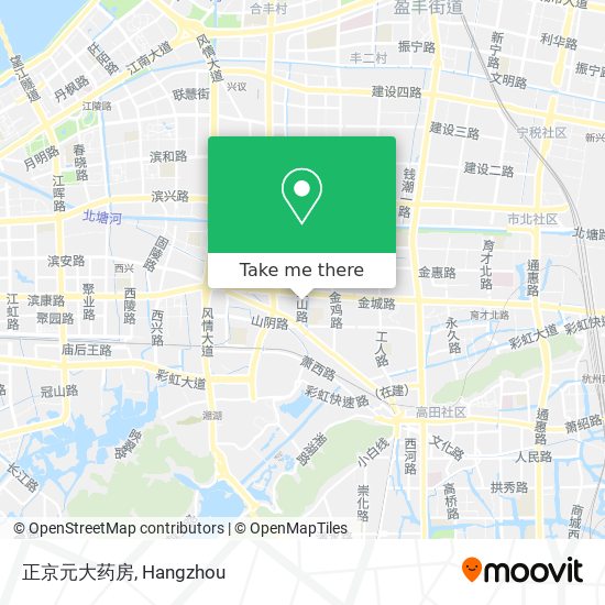正京元大药房 map