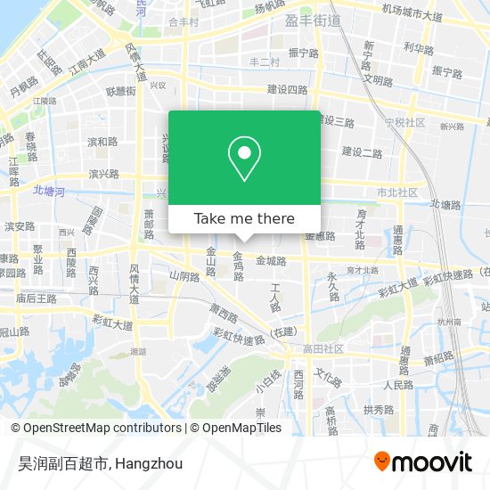 昊润副百超市 map