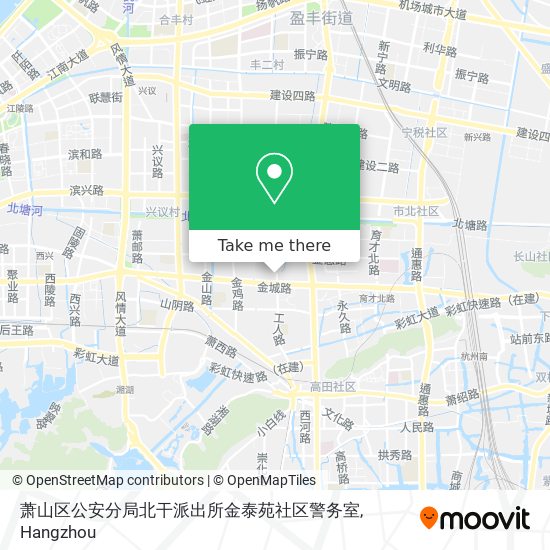 萧山区公安分局北干派出所金泰苑社区警务室 map