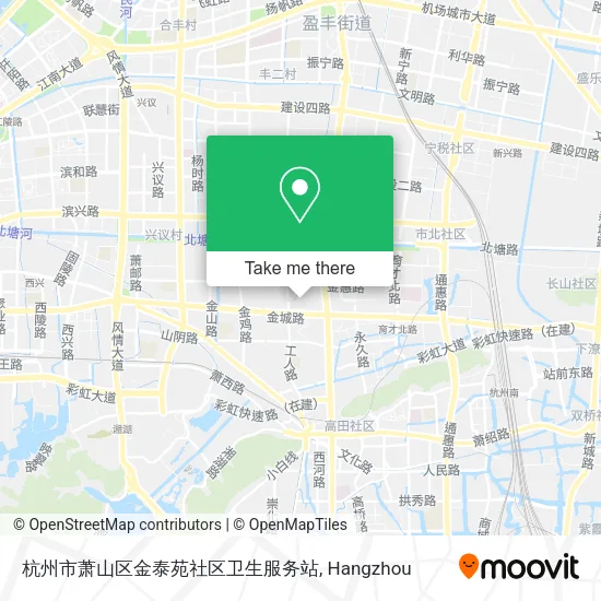杭州市萧山区金泰苑社区卫生服务站 map